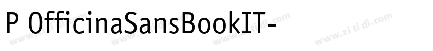 P OfficinaSansBookIT字体转换